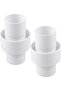 1.5-inch (approx. 3.8 cm) pool cleaner hose connector, adapter, for Hayward AXV092, 11207C, pool hose fitting, hose adapter, 6-pack