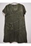 Authentic, Double-Layered, 100% Pure Stone-Washed Woven Cotton, Wide Fit, Short Sleeves, No Lycra Dress