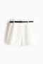 Belted twill shorts - 6