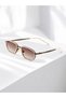 Dalia Metal Polygon Small Women's Unisex Women's New Season Sunglasses with Uv400 Protection Frame - 2