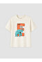 Lcw kids bicycle collar printed boy's t-shirt