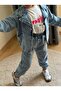 Girl's 3-Piece Denim Set Jean Jacket Printed T-Shirt Jogger Pants - 3