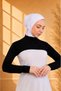 Turtleneck Neck Collar Sleeveless Top - Lycra Women's Body Hijab Crop Bolero - 2