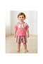 Girls' Shorts Suit with Double Sleeves