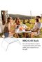 1-Piece Portable Foldable Charcoal BBQ Grill - 23 × 15 × 13 cm - Suitable for Camping, Hiking, Fishing and Outdoor Barbecue - 3
