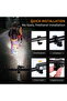 This USB Recharge bicycle light features a super bright LED spotlight w/four modes: high & low beam - running - fishing - & camping - 2