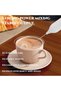 Electric whisk, 3 adjustable speeds, USB-C rechargeable milk frother, beverage mixer, milk frother, detachable Stainless Steel whisk - 5