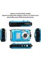 Waterproof Underwater Camera 10FT 2.7 Inch LCD Screen 30MP 1080P HD Digital Camera 16X Zoom Up to 128GB 650mAh Battery for Snorkel Camping - 5