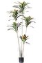 210cm Faux Red Edge Iron Tree, Artificial Tropical Cordyline Floor Plant for Indoor Decor