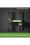 Door Latch with 90/180 Degree Rotation and Luminous Sliding Lock for Residences, Gates, Garages, and Gardens (White) - 3