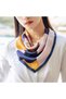 Women's scarf, soft and breathable, stylish and versatile, colorful print, suitable for parties, commuting and other occasions, blue. - 2