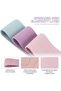 Multiple resistance levels, 3-pack for women, non-slip design, suitable for home training, fitness, yoga (pink, purple, green). - 3