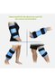 pair of knee cooling sleeves with Velcro, knee cooling bandages to relieve knee pain, dark blue, product size 34*27cm. - 3
