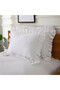 100% cotton ruffled pillowcase, white pillowcase - 3