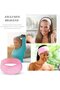 3-Piece Set, Adjustable Terry Cloth Headband, Spa Face Headband, Velcro Closure, Elastic Headband, Hairband, Gray, 62 x 8.5 cm, makeup, yoga, skincare - 4