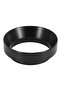 51mm espresso measuring funnel with magnetic ring, suitable for coffee machines (black)