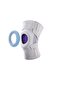 Compression Knee Brace with Silicone Straps, Sports Knee Brace, Usable on Calves and Lower Back, One Size Fits All, Unisex (Light Gray)