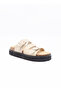 Double‑Strap Platform Slide Sandals - 3