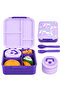 Kids Unicorn Bento Lunch Box,4‑Compartment Leak‑Proof Food Container with Stainless Steel Soup Jar,Fork & Spoon,Portable Lunch Container for School Picnic