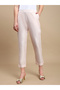 Light Pink Solid Pants with Side Pocket - 2
