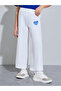 Girls Off-White Graphic Print Wide Leg Jogger Pants - 2