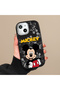 Realme 12 Lite Compatible Case Camera Protector Black Silicone Couple Phone Case Character Patterned - 6