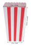 24PCS Mini Paper Popcorn Boxes – Red & White Striped Cardboard Popcorn Containers | Disposable Snack Boxes for Movie Night, Birthday Parties & Celebrations - 3
