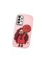 Samsung Galaxy A33 Compatible Case Camera Protector Pink Silicone Couple Phone Case Girl Patterned - 3