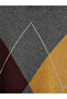 Ozmarka New Season Anthracite Diamond Patterned Oversize Women's Knitwear Sweater - 5
