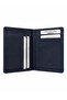 Genuine Leather Vertical Navy Blue Men's Wallet with Gift Box Mcz3040 - 2