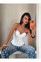 Underwire Gloplu Bustier - White - 6