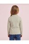 Girls Green And Ivory Striped T-Shirt - 4