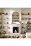 1 Set Aluminum Alloy + Glass and 1 Set Aluminum Frame + Eco-friendly 5mm Arched Splicing Wall-mounted Bathroom Mirror - Stylish, Practical, Affordable, High Quality - 4