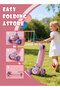 Kids Scooters, with Flashing Wheel and Adjustable Height Foldable Scooter for Children, for 1-6 Years Boys and Girls Indoor Outdoor - 5