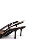 Women's Genuine Leather Black Patent Leather Heeled Shoes - 5