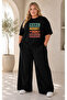 Women's Plus Size Premium Oversize Cotton 2-Piece Tracksuit Set Casual Comfortable Streetwear