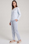 Unicorn Detail Pyjama Set with Long Sleeves - 2