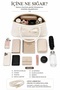 White Shk335 Bow Detailed Zippered Long Strap Women's Hand, Arm and Shoulder Bag - 5