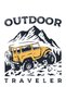 Outdoor Traveler Adventure Written Printed Women's T-Shirt - 4