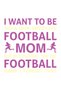 Women's Oversize Football Mom Printed Short Sleeve T-Shirt 100% Cotton Relaxed Fit Casual Modern Stylish - 3
