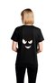 Women's Cartoon Face Printed Short Sleeve T-Shirt Exaggerated Eyes Eyebrows Minimal Art Design Casual