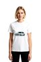 Women's Classic Sports Automobile Line Art Printed Short Sleeve Relaxed Fit T-Shirt Casual Modern Stylish Elegant
