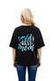 Women's Oversize Short Sleeve T-Shirt the Best Mom in the World Printed Heart Motif Relaxed Fit Casual