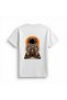Women's Graphic Printed Astronaut Dj Console T-Shirt 100% Cotton Relaxed Fit Short Sleeve Round Neck Casual - 2
