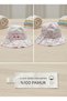Cotton Baby Bucket Hat - Eye Patterned Ruffle Beach Sun Hat - 3