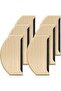 6-piece wool comb set with wooden hair removal