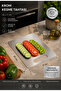 Chrome Cutting Board Double Set 33X23 & 25X17 cm Stainless Steel Cutting Board Hygienic Kitchen Board - 4