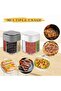 Two-piece seasoning jar set, four-in-one, gray - 5