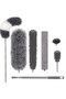 7-piece gray microfiber duster