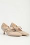 Comfortable Women's Shoes with Double Belt Detail - 3